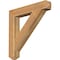 Ekena Millwork Traditional Craftsman Rough Sawn Bracket, Western Red Cedar, 4"W x 26"D x 26"H BKT04X26X26TRA04RWR - alternate 1